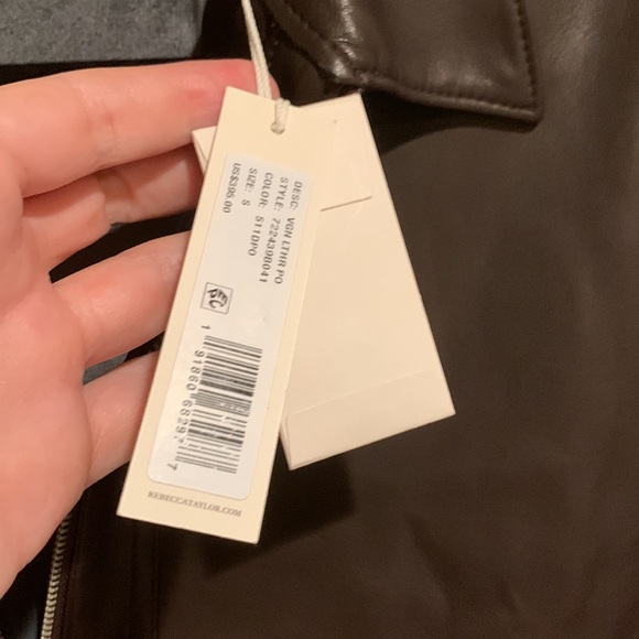 Rebecca Taylor Vegan Leather Pullover - Picture 5 of 6